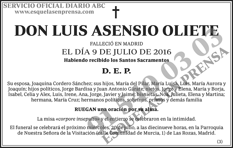 Luis Asensio Oliete